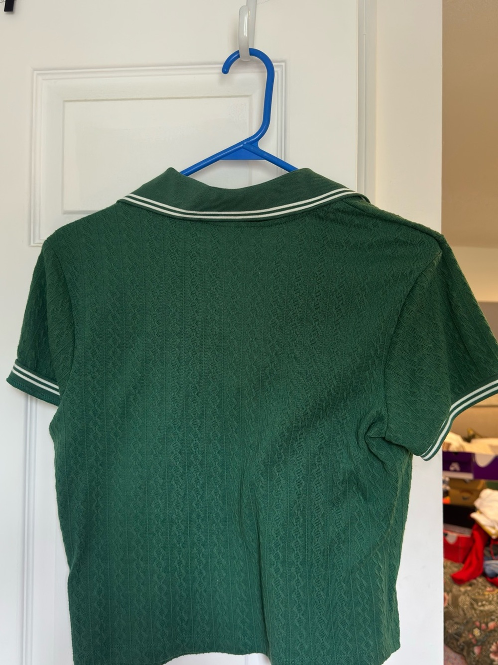 Future Love Green Polo Crop Top - Picture 2 of 3